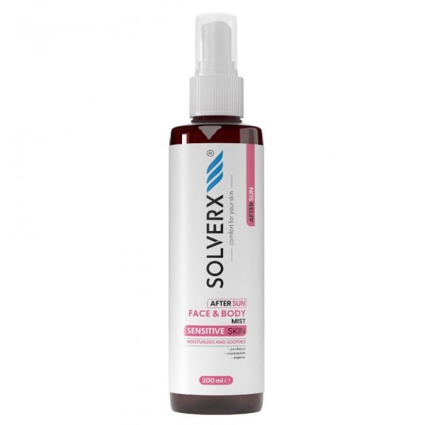 SOLVERX Sensitive Skin Mgiełka kojąca po opalaniu do twarzy i ciała 200 ml