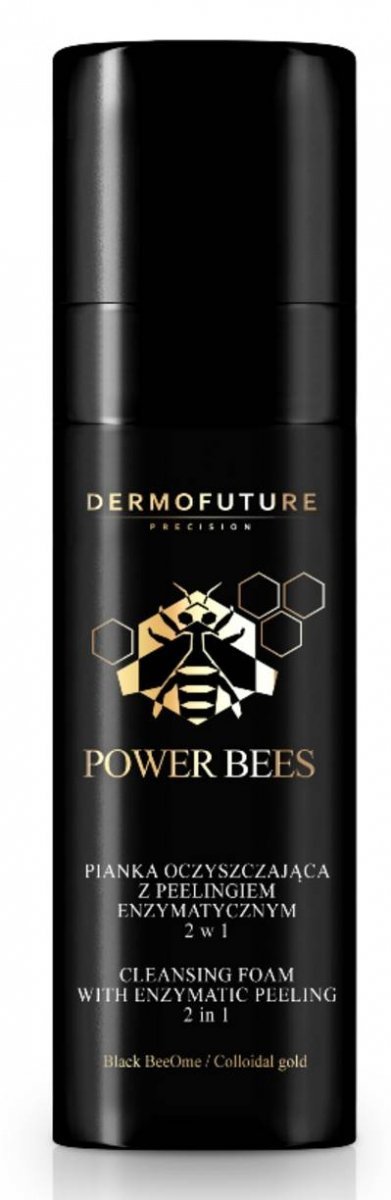 Очищающая пенка с пилингом 2в1 Power Bees DermoFuture
