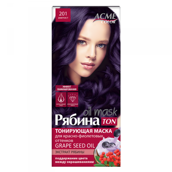 Tonująca Maska do Włosów ACME-COLOR TON Oil Mask, 201 - Ametyst