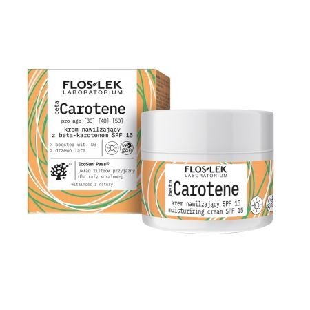 Floslek betaCAROTENE pro age Krem nawilżający z beta-karotenem na dzień SPF 15 50 ml