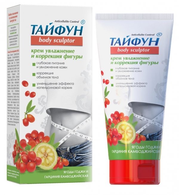 Крем для тела Тайфун, увлажнение и коррекция фигуры, 200 мл
