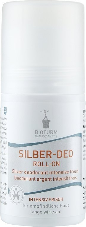Дезодорант с микро серебром, шариковый INTENSIV Fresh №32, BIOTURM