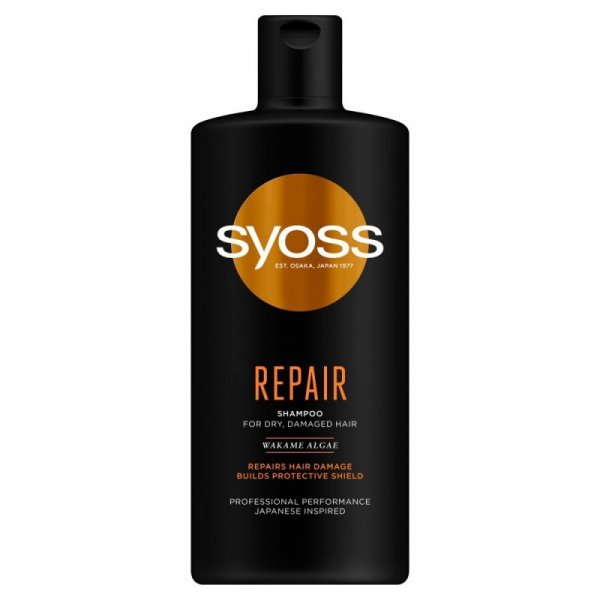 Schwarzkopf  Syoss Repair Szampon odbudowujący do włosów suchych i zniszczonych  440ml