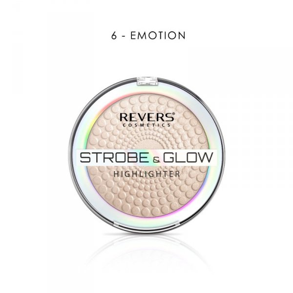 REVERS Puder rozświetlający STROBE & GLOW HIGHLIGHTER  06 Emotion 8 g