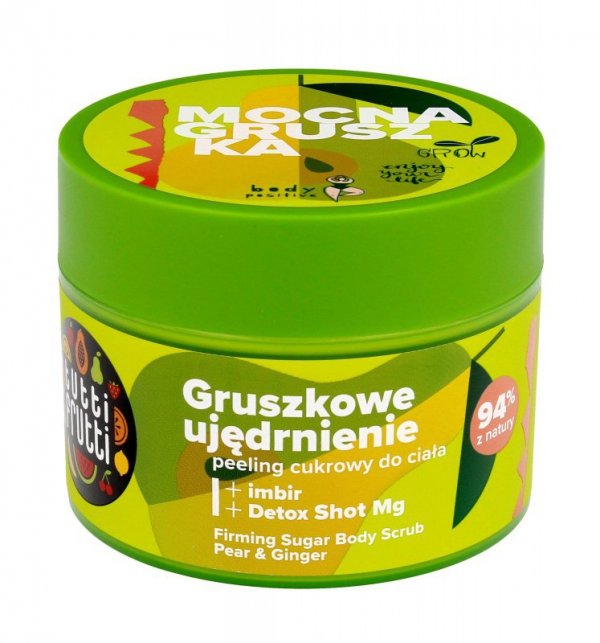 TUTTI FRUTTI Peeling ujędrniający cukrowy do ciała Gruszka i Imbir 300 g