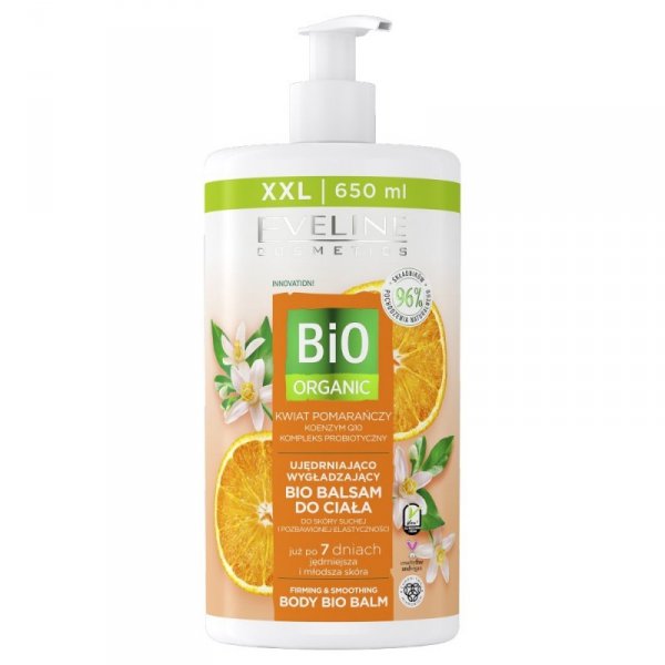 EVELINE Bio Organic Ujędrniająco-wygładzający bio balsam do ciała - Kwiat Pomarańczy 650 ml
