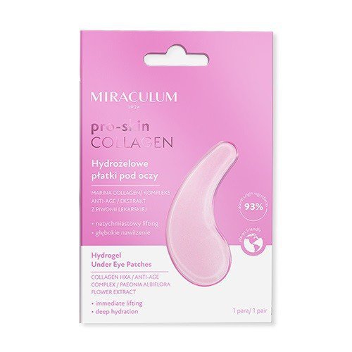 Miraculum Collagen Pro-Skin Hydrożelowe Płatki pod oczy 1op.-2szt