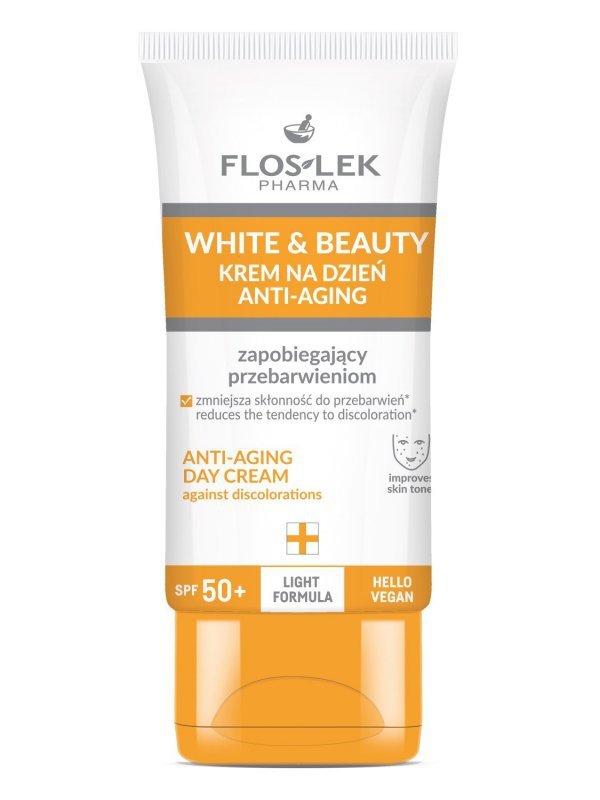 FLOS WHITE Krem zapobiegający przebarw.spf 50