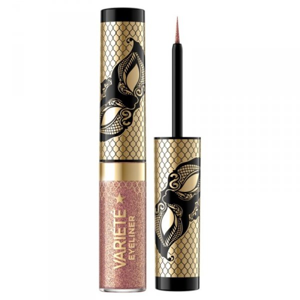 EVELINE Variete Kolorowy Eyeliner w kałamarzu - 01 Sparkle Gold 4 ml