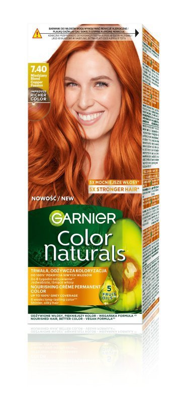 GARNIER Color Naturals Farba nr 7.40 - Miedziany Blond  1op.