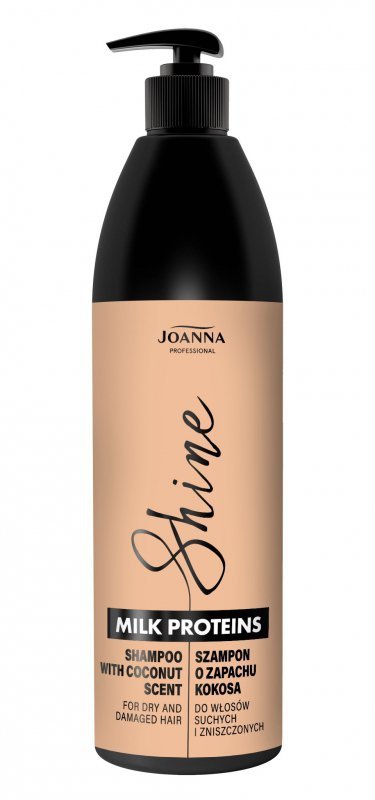 JOANNA PROFESSIONAL Milk Proteins Szampon o zapachu aromatycznego kokosa, 1000 ml