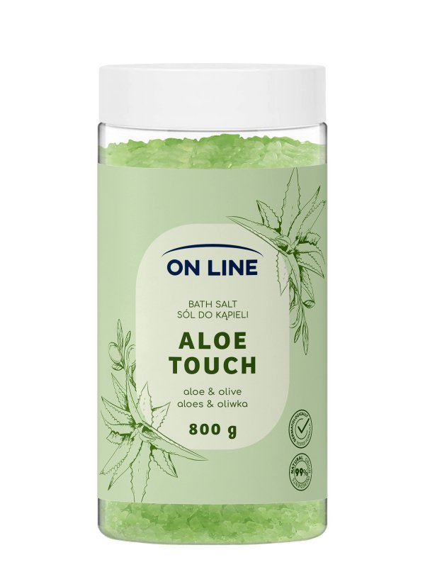ON LINE Sól do kąpieli Aloe Touch 800 g
