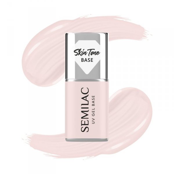 SEMILAC Skin Tone Baza coverowa do lakierów hybrydowych półtransparentna Écru 7 ml