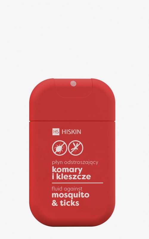HISKIN Kieszonkowy spray na komary i kleszcze 30 ml
