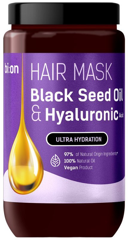 BIO NATURELL Maska do włosów z olejem z czarnuszki i kwasem hialuronowym 946 ml