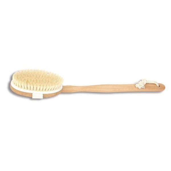 DONEGAL Nature Gift Szczotka do mycia i masażu ciała drewniana - mix włosia (9451)