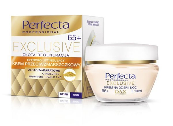 PERFECTA Exclusive 65+ Krem przeciwzmarszczkowy - Głęboko Liftingujący na dzień i noc  50ml