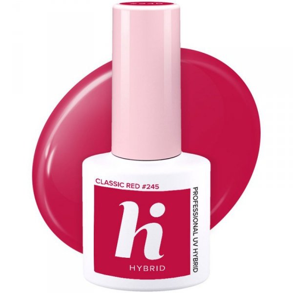 HI HYBRID Lakier hybrydowy Date #245 Classic Red 5 ml