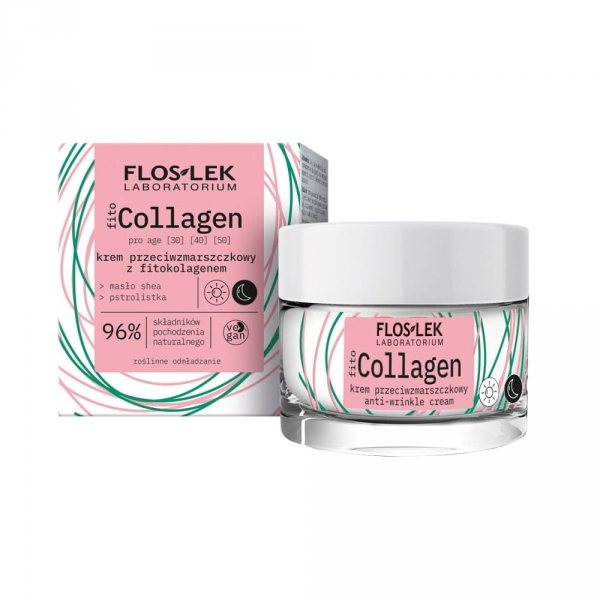 Floslek fitoCOLLAGEN pro age Krem przeciwzmarszczkowy z fitokolagenem na dzień i na noc 50 ml