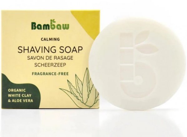 Mydło do golenia, bezzapachowe, wegańskie, Bambaw, 80g