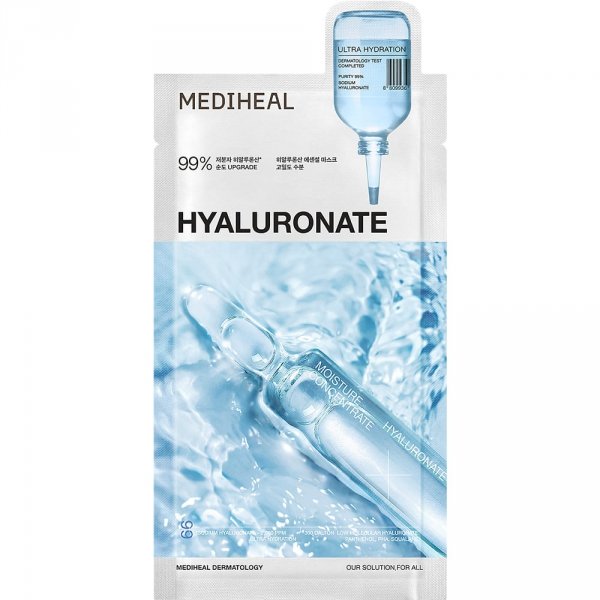 Głęboko Nawilżająca Maska w Płachcie z Kwasem Hialuronowym Mediheal Hyaluronate Essential Mask Ultra Hydration, 24 ml