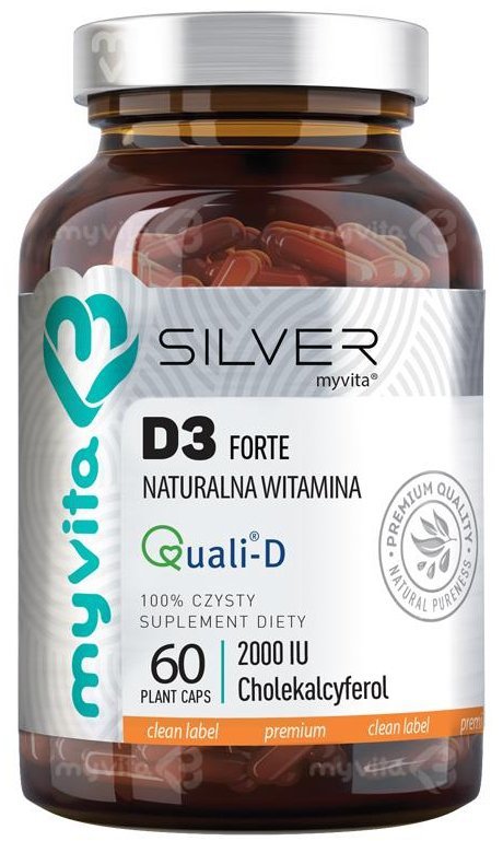 Witamina D3 Forte 2000j.m. Kapsułki MyVita SILVER PURE