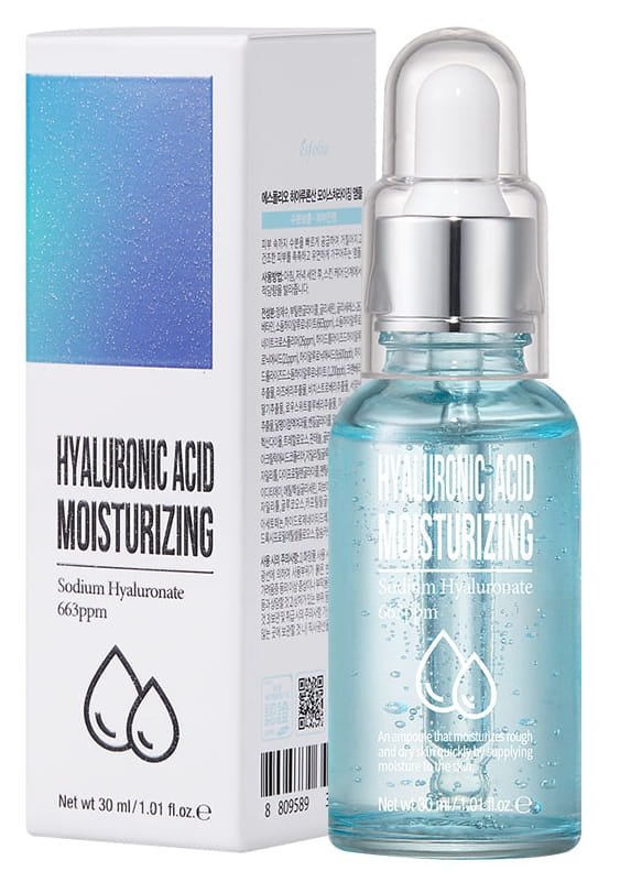 Nawilżająca ampułka do twarzy, Esfolio Hyaluronic Acid Moisturizing Ampoule, 30ml