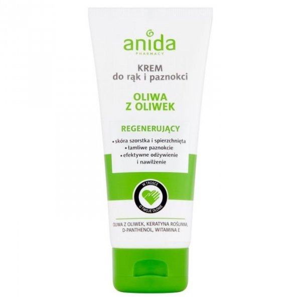 Anida Krem do rąk i paznokci Regenerujący Oliwa z Oliwek, 100 ml