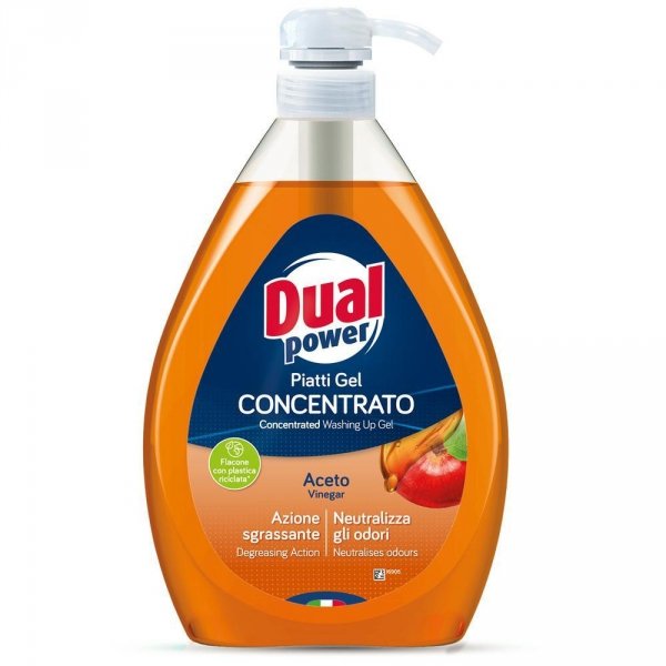 Płyn do naczyń z octem Aceto, pompka – DUAL POWER 1 l