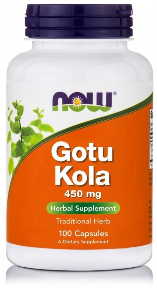 Готу Кола 450 мг Now Foods, 100 капсул