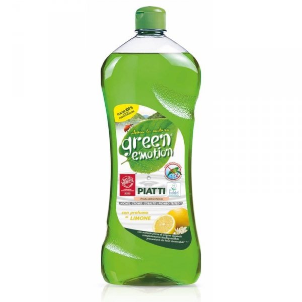 Płyn do mycia naczyń, hipoalergiczny, CYTRYNA, Green Emotion, 1000ml
