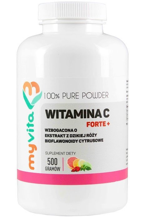 Witamina C FORTE Plus Witamina C+ Ekstrakt z Dzikiej Róży, Myvita