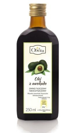 Масло авокадо, холодного отжима, нерафинированное, Олвита, 250мл