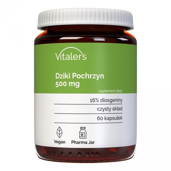 Wild Yam (Dziki pochrzyn) 500 mg, Vitaler's, 60 kapsułek