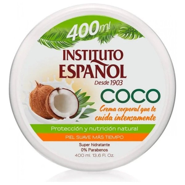 Nawilżający krem do ciała, INSTITUTO ESPANOL COCO, 400ml