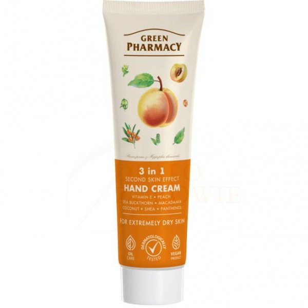 Krem do Rąk 3w1 Brzoskwinia, Green Pharmacy, 100ml