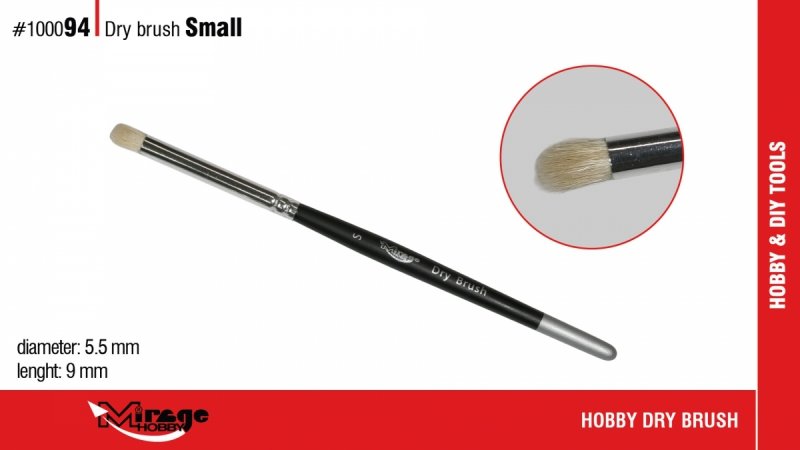 MIRAGE 100094 PĘDZEL DRY BRUSH - SMALL 