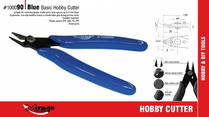MIRAGE 100090 CĄŻKI Basic Hobby Cutter (NIEBIESKIE) 
