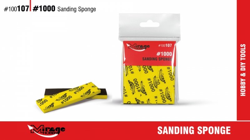 MIRAGE 100107 SANDING SPONGE #1000 [6pcs] (gąbki do szlifowania) 