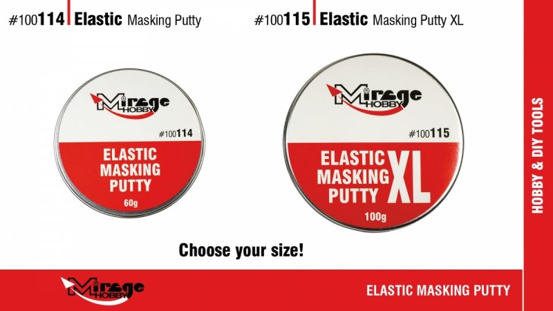 MIRAGE 100114 ELASTIC MASKING PUTTY 60g (masa do maskowania) 