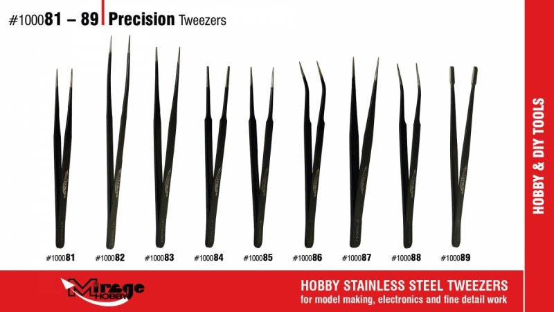 MIRAGE 100082 PĘSETA LONG STRAIGHT PRECISION TWEEZER 14cm