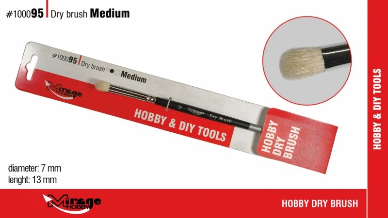 MIRAGE 100095 PĘDZEL DRY BRUSH - MEDIUM 