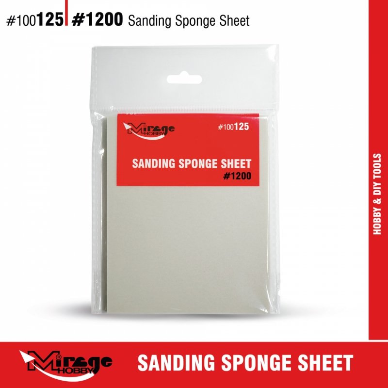 MIRAGE 100125 SANDING SPONGE SHEET #1200 (gąbka ścierna) 