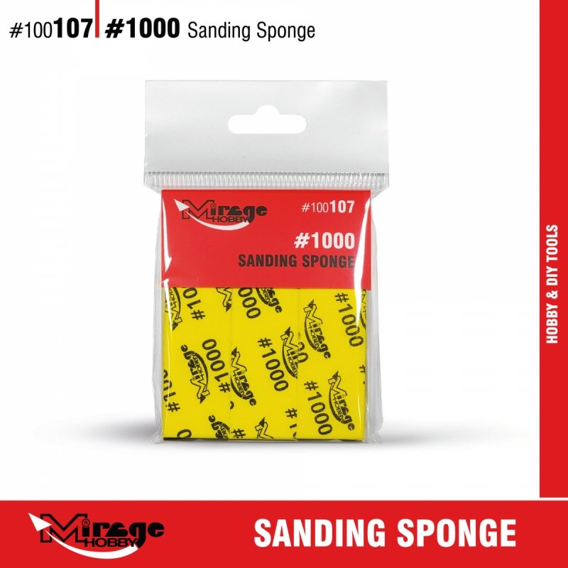 MIRAGE 100107 SANDING SPONGE #1000 [6pcs] (gąbki do szlifowania) 