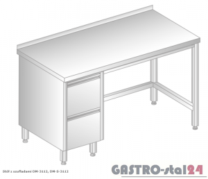 Stół z szufladami DM 3112 szerokość: 700 mm (1000x700x850)