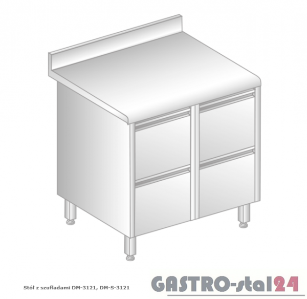 Stół z szufladami DM 3121 szerokość: 700 mm (800x700x850)