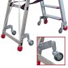 Drabina jednostronna z głębokimi  8 cm stopniami  Faraone LADY6