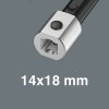 Klucz płaski wtykowy, 14x18 mm, 14x18 x 24 x 61 mm WERA | 05078679001