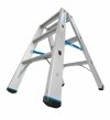 Drabina dwustronna ze stopniami R13 KRAUSE 2x3 stopnie 136138