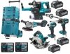 Zestaw combo Makita 5 narzędzia 4x4.0Ah 40V XGT